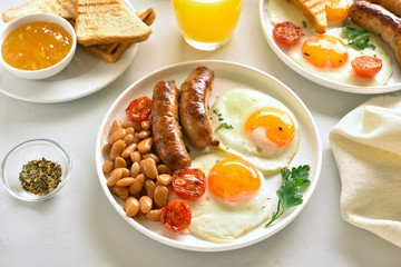 Breakfast on plate