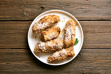 Deep fried bananas