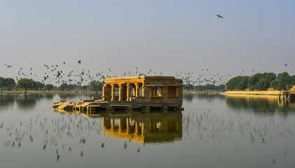 Gadsisar Lake in Jaisalmer, India