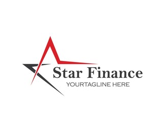 Star,A letter  Logo Template vector icon illustration