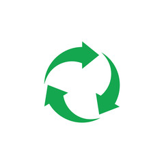 circle rotation recycle green vector