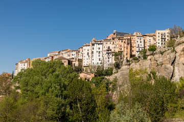 Fototapeta premium Panoramic views of the historic center of Cuena and its hanging houses