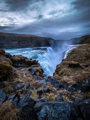 Waterfall Opening in Iceland