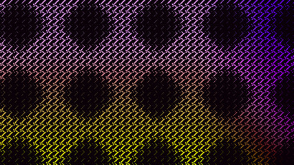 black polka dots on a colorful background, abstract pattern, 3D graphics