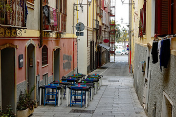 Sardinien Cagliari Straßenrestaurant