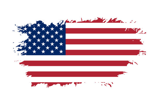 faded american flag design