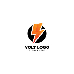 Creative Volt Logo Design Vector