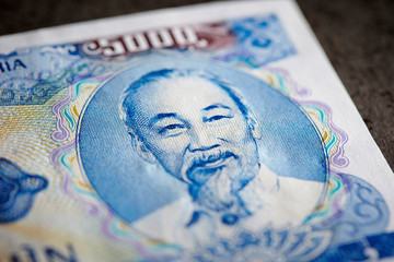 5000 Vietnamese dong banknote background 