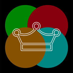 vector Crown king illustration, royal queen