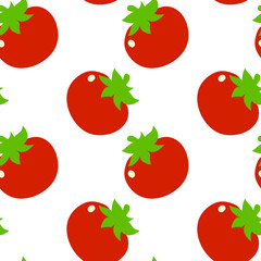 TSeamless pattern with tomatoes.Can be used for wallpaper,fabric, web page background, surface textures
