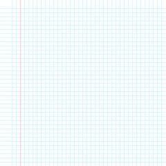 A sheet of white paper in a cage with the left margin. Note for study. Illustration.