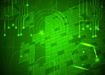 abstract background_21_of formulas, code, mathematical signs and boards, design concept of digital technology and science