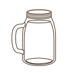 glass with refreshing drink for summer