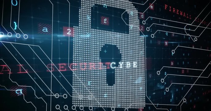 Padlock and security passwords 4k