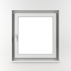 PVC white window