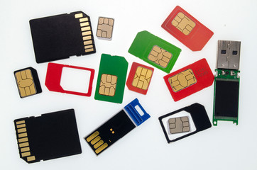 cards for phones USB flash drive and adapter - 270844773