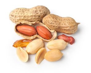 peanuts Isolated on a white