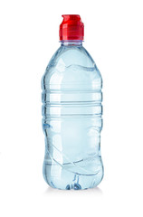 plastic water bottle isolated