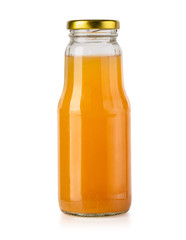Juice glass bottle isolated