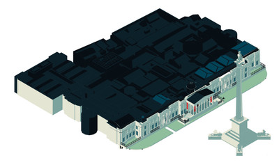 Isometric View of the National Gallery