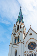 Obraz premium The Old Saint Johns Church in Savannah, Georgia