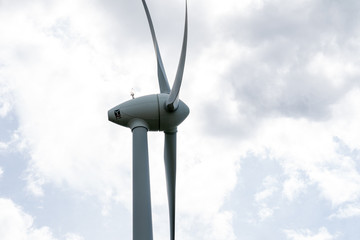 wind turbine against the sky