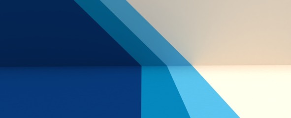 Render de estudio para presentación de producto. Fondo de lineas con patrones, degradados y reflectores. Ilustración de entorno tridimensional