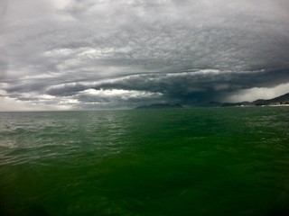 clouds over the sea