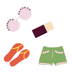 Summer clothes collection.