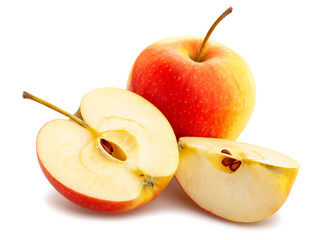 red yellow apple