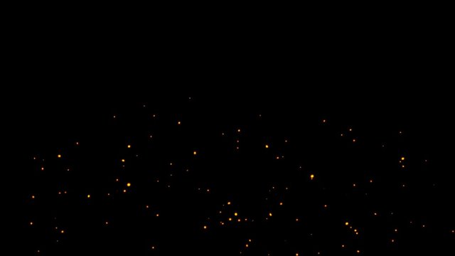Floating Fire Particle  for Footage Background Video.