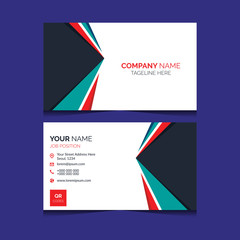 Template business card design. Modern business card