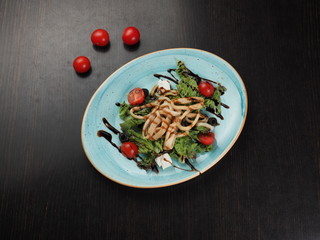 Seafood Salad with Squid Rings