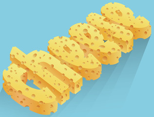 cheese word logo font