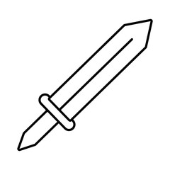 Isolated medieval sword design vector illustration