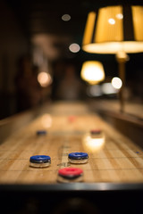 Playing the game of shuflleboard. © Trygve