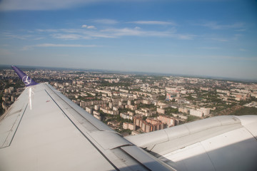 Fototapeta na wymiar Landscape from the plane 