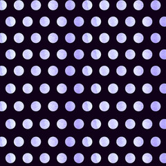 black Background with blue watercolor Polka Dot pattern. Polka dot fabric. Retro pattern. Casual stylish black light blue polka dot texture background.