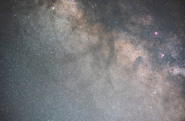 Close-up beautiful milky way, galaxy. Deep space.