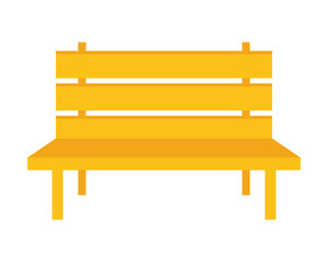 yellow bench park