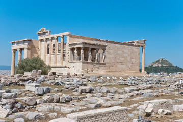 A hot day on the Acropolis of Athens, Greece, June 2019.