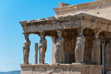 Obraz premium A hot day on the Acropolis of Athens, Greece, June 2019.