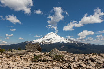 Mount Hood seen from Tom, Dick and Harry Mountain, Oregon