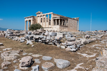 A hot day on the Acropolis of Athens, Greece, June 2019.