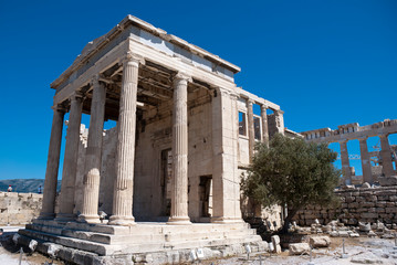Obraz premium A hot day on the Acropolis of Athens, Greece, June 2019.