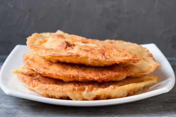 Homemade  fried meat patties. Tatar pasties.