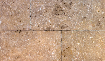 texture of the wall of natural stone, travertine, sandstone and marble