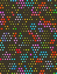 colorful abstract backgrounds in circles and polka dots