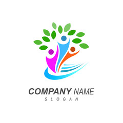 tree logo, tree logo by symbolizing the association +  life icon