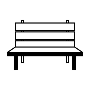 recommend clip art: outline bench park